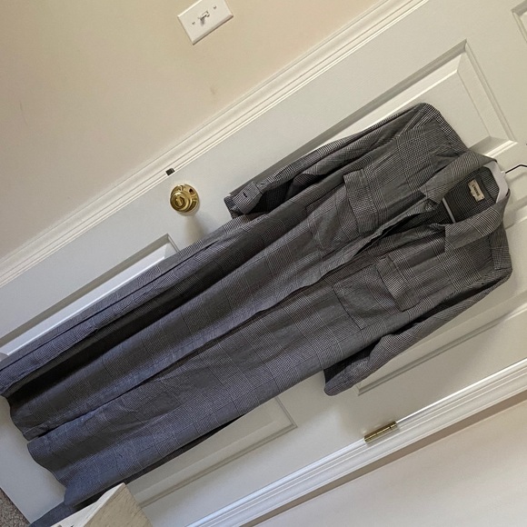 L'AGENCE Dresses & Skirts - L'AGENCE Black and White Houndstooth Maxi dress